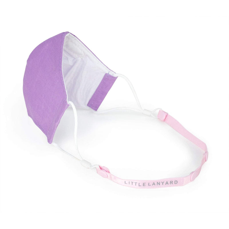 [Australia] - Little Lanyard Adjustable Elastic Mask Strap 3 Piece Set - Sunset Tan, Pink, Blue 