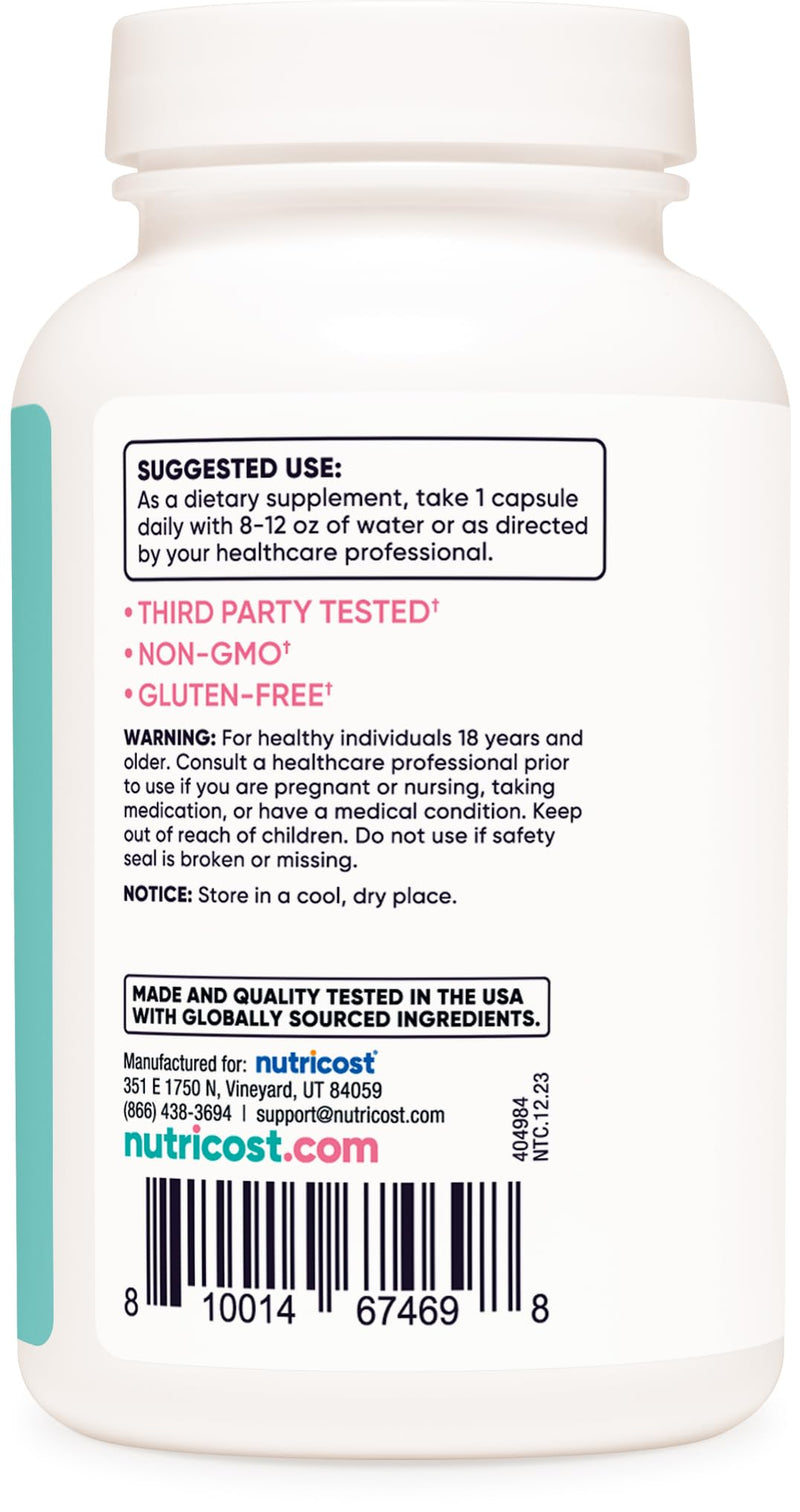 Nutricost Black Cohosh for Women 660mg, 120 Capsules - with Don Quai, DIM, and Chaste Berry, Veggie Caps, Non-GMO, Gluten Free