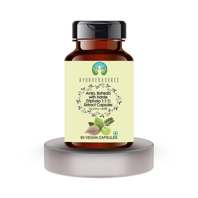 [Australia] - Triphala Extract 500mg - 60 Vegetarian Capsules | Amla, Baheda & Harad Extract | | All Natural | 100% Vegan | Gluten-Free | GMP Certified. Triphala 60 Count (Pack of 1) 
