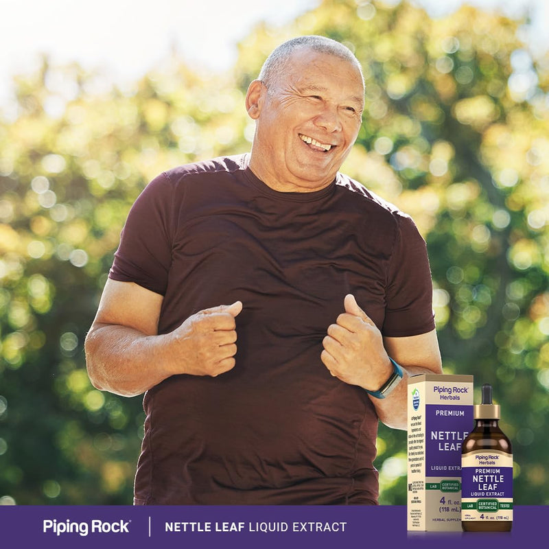 [Australia] - Piping Rock Nettle Leaf Extract | 4 fl oz | Premium Liquid | Certified Herbal Botanical | Alcohol Free | Non GMO, Gluten Free 