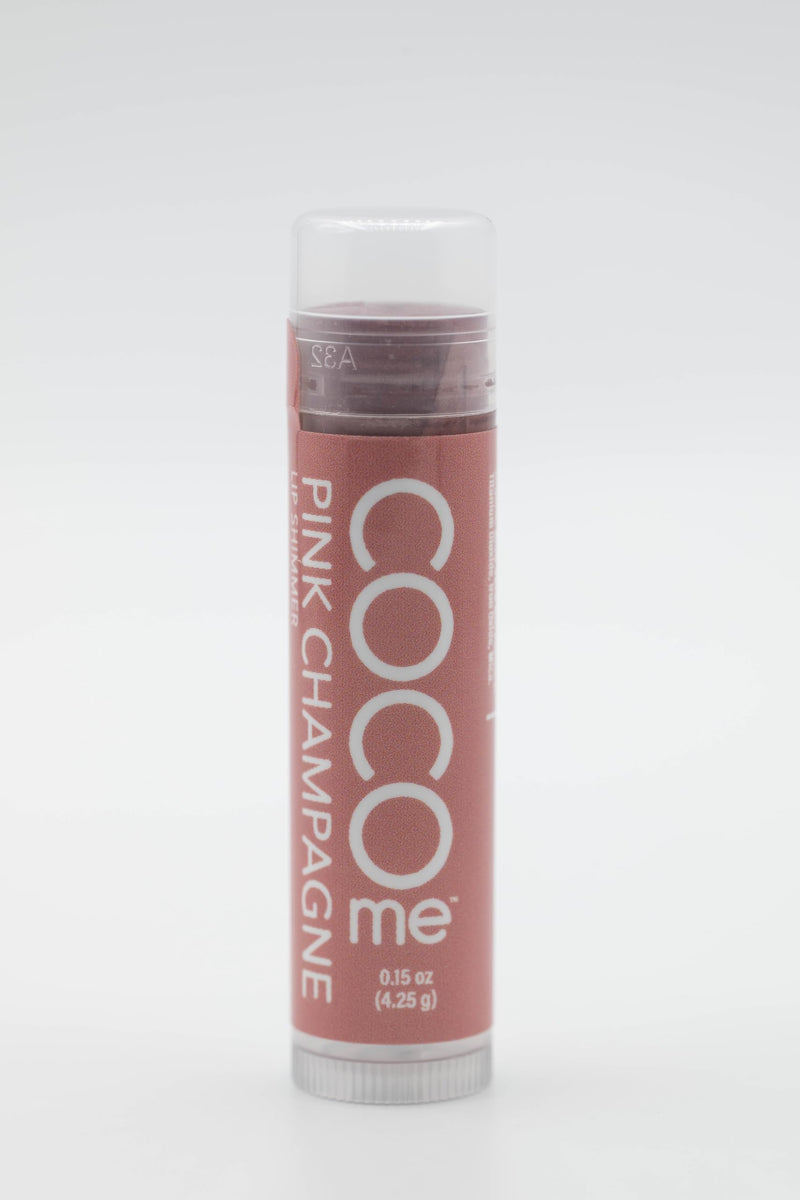 CocoMe Color Tinted Lip Balm (Pink Champagne) -All Natural Organic Coconut Oil and Beeswax for moisture and nourishment | Hydrates & Protects For 24 Hours, Helps Soothe & Repair, Rich in Vitamin E & A (Pink Champagne) Pink Champagne