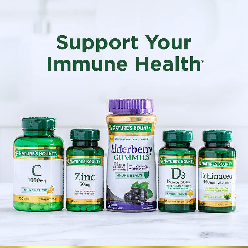 Nature's Bounty Vitamin C 1000mg, 300 Vegetarian Caplets 300 Count (Pack of 1)