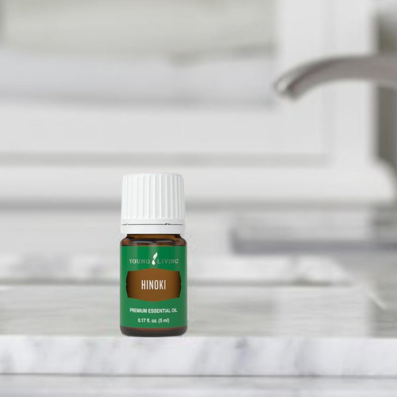 Young Living - Hinoki Essential Oil 5 ml | Refreshing & Calming Ambiance | Ideal for Diffusing at Work | Calming Aroma for Studying | Soothing Post-Workout Massage | Meditation Relaxation