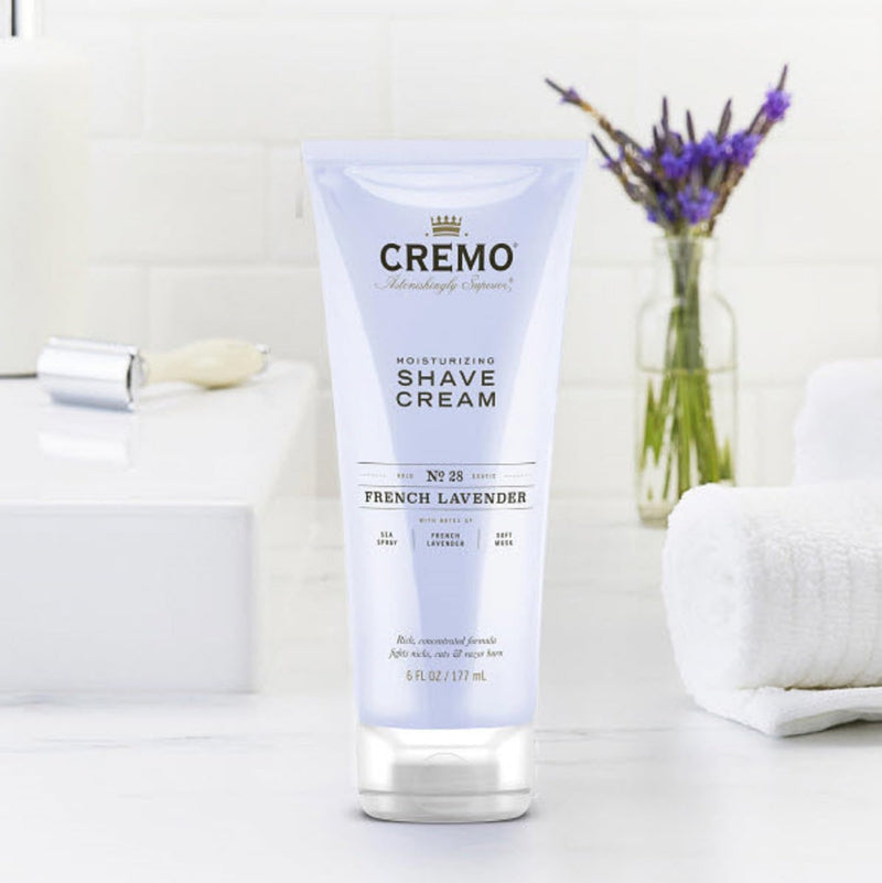 [Australia] - Cremo French Lavender Moisturizing Shave Cream, Astonishingly Superior Ultra-Slick Shaving Cream for Women Fights Nicks, Cuts and Razor Burn, 6 Fl Oz 6 Ounce (Pack of 1) 