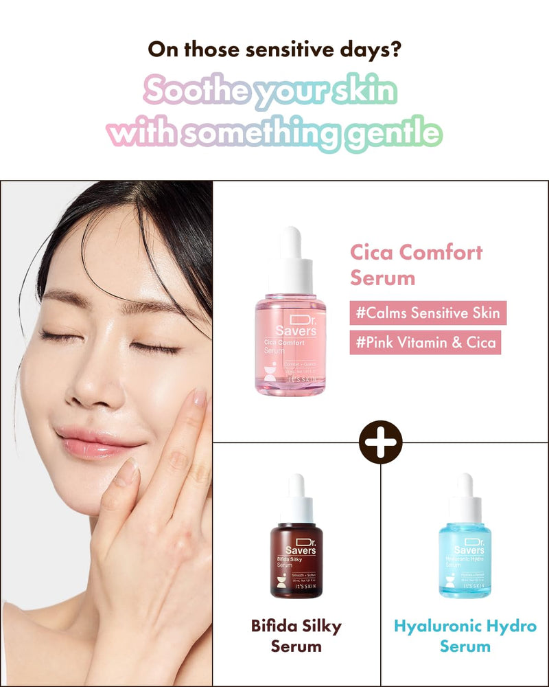 It'S SKIN Dr.Savers Vitamin Glow Face Serum 1.01 fl.oz, Vitamin Complex Derma Serum, Lightweight, Glowing, Radiant Skin, Reduce Dark Spots, Uneven Skin Tone, Niacinamide, Personalized Korean Skincare Vita Glow 1.01 Fl Oz (Pack of 1)