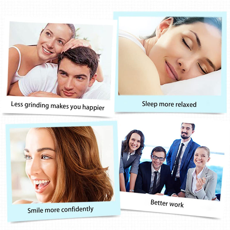 [Australia] - Mouth Guard for Clenching Teeth at Night,4 PCS Custom Moldable Dental Night Guard,Professional Mouth Guard for Grinding Teeth Stops Bruxism(One Size) 