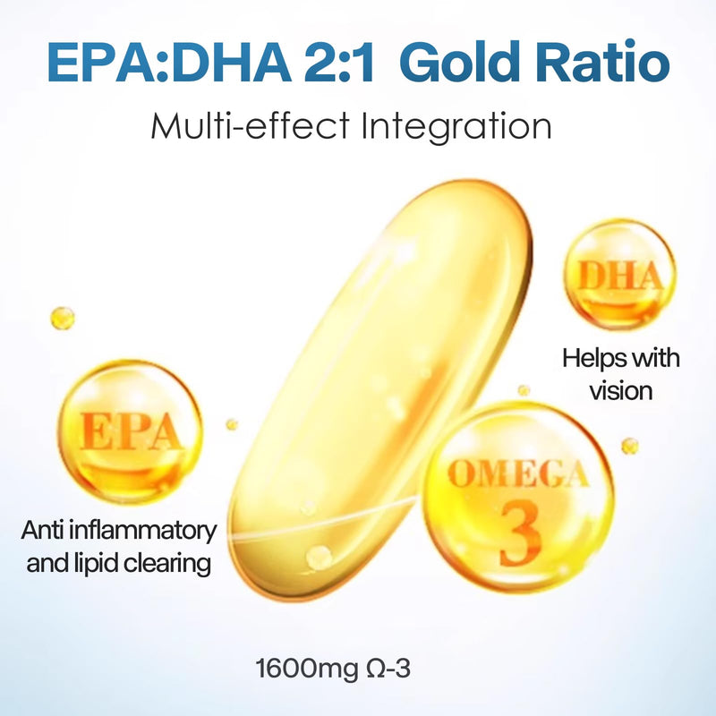 [Australia] - NYO3 omega-3 fish oil supports heart health, improves vision and strengthens memory with 60 capsules 