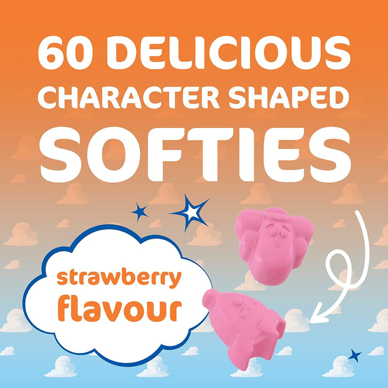 Haliborange Disney Pixar Toy Story Calcium et Vitamin D Softies for Kids 3+, 60 Strawberry Gummies – Supports Bone et Teeth Health – Character-Shaped Chewable