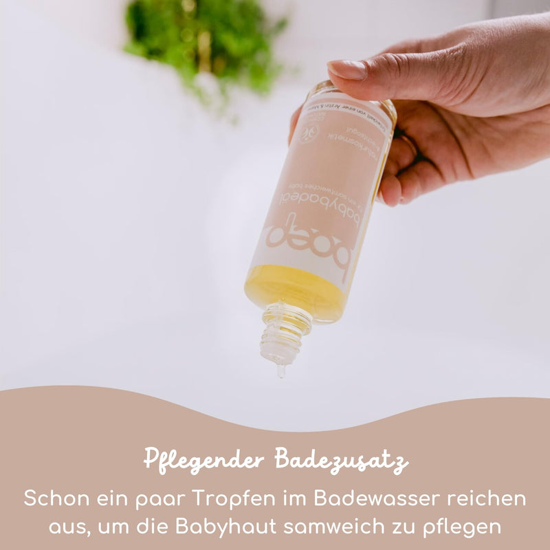 [Australia] - boep baby bath oil | Nourishing bath additive with organic jojoba oil and almond oil for newborns | Vegan natural cosmetics | Baby care basic equipment | Developed by a doctor and mom (125ml) 