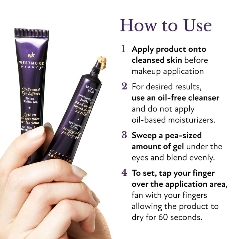 [Australia] - Westmore Beauty 60 Second Eye Effects - Eye Tightening Serum Instant - Instant Eye Tightener - Instant Eye Bag Remover Puffiness - Instant Firming Eye Cream - Instant Face Lift Serum 