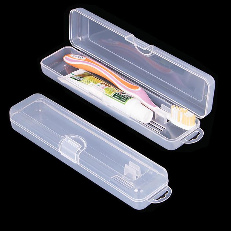 [Australia] - 4 Pack Tongue Scraper Travel Case for Tongue Cleaner, Toothbrush, Toothpaste 