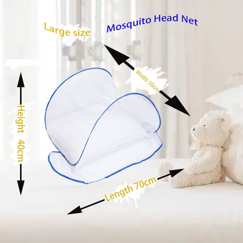 [Australia] - CMINGJ Portable Mosquito Head Net Foldable Pop-Up Travel Essentials Mosquito Net for Bed Free Installation-Large Size Suitable for Bedroom, Camping, nap (Large) Large 