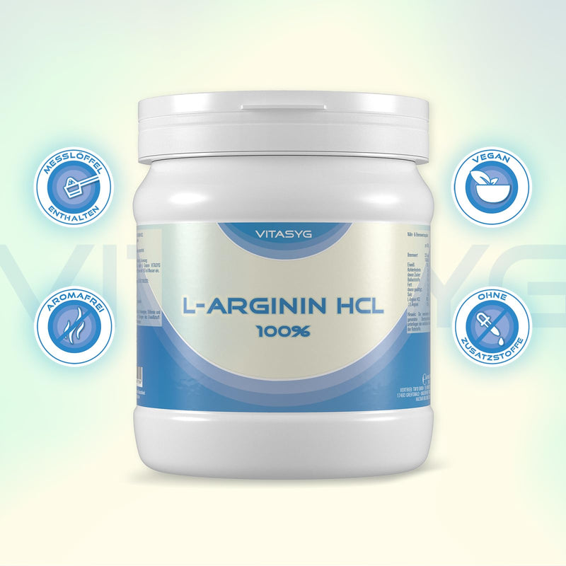 [Australia] - L-Arginine HCL powder 1000g - 1kg - Premium L-Arginine HCL without additives - vegan 