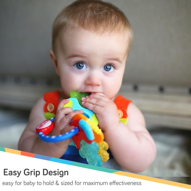 [Australia] - Nuby Ice Gel Teether Keys 1 Pack - Blue 1 Count (Pack of 1) 