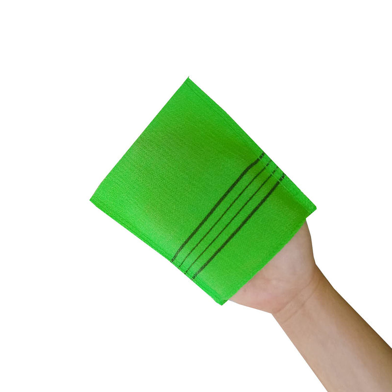 [Australia] - Korean Asian Exfoliating Bath Washcloth Mitt for Remove Dead Skin.Exfoliating Body Scrubber.Exfoliating Gloves for Body Scrub (green2 red2) green2 red2 