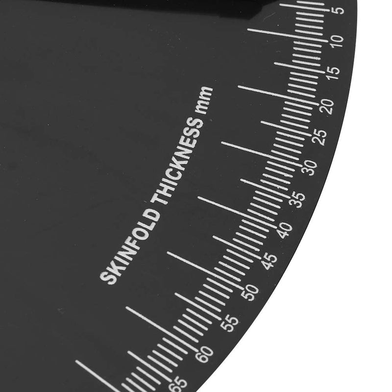 [Australia] - Body Fat Caliper Measuring Tool, Body Caliper Tool, Body Muscle Monitor Skinfold Tester for Slimming Accurately Measure Body Content, Skin Fold Measuring Tape(black) 