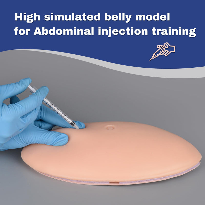[Australia] - SimCoach Belly Injection Simulator, Subcutaneous Injection Training Pad, Injection Practice Kit for Medical Education, Abdomen Diabetics Injection Training Model for Insulin Injection Practice 