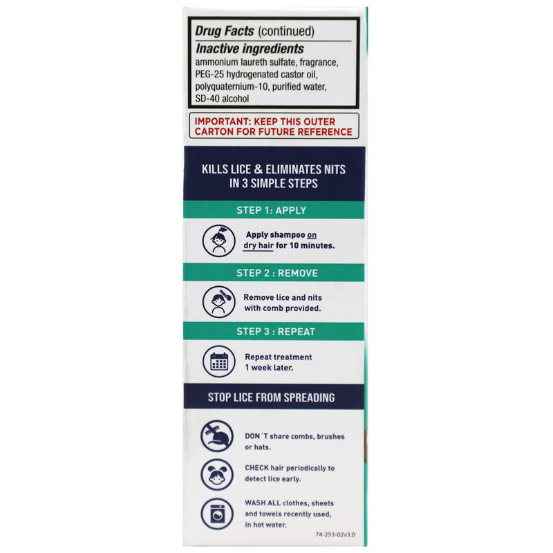 [Australia] - Lice Treatment Shampoo, Maximum Strength, Easy to Apply, 2 Fl Oz, Bottle 