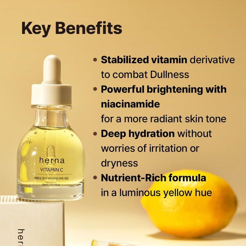 Pure Vitamin C Serum - Niacinamide, Facial Brightening Care, Korean Skin Care (30ml/1.014fl.oz.)
