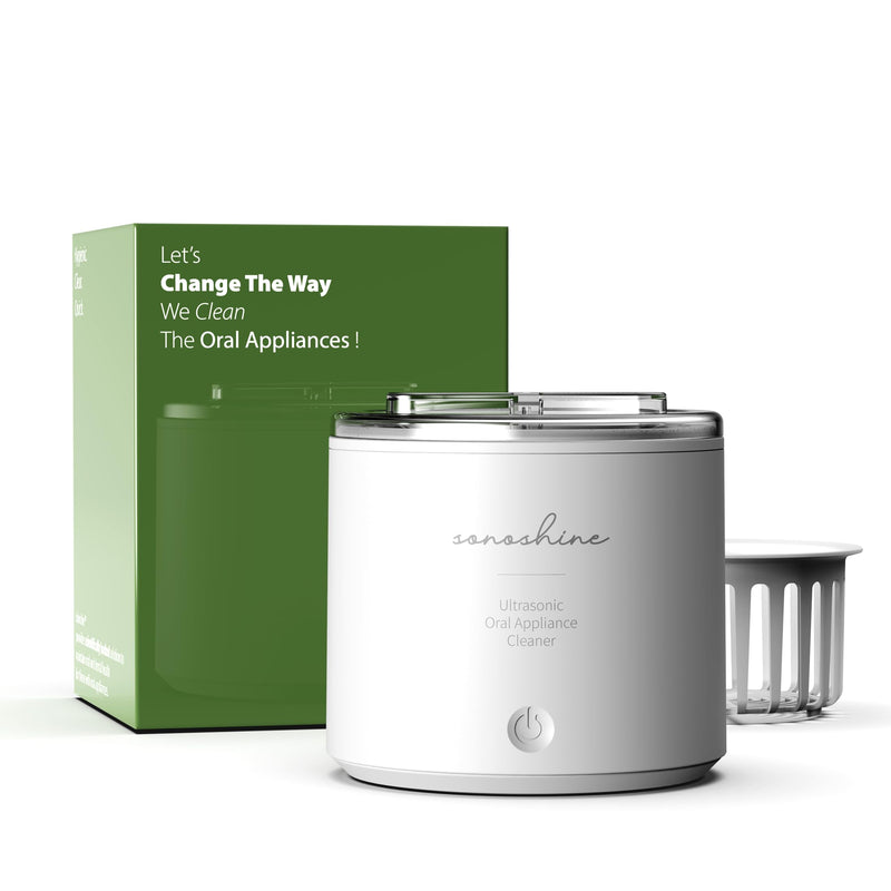 [Australia] - Ultrasonic Retainer Cleaner ‚Äì Auto-Adjust 39-48kHz Electric Cleaner for Aligner, NightGuard, Mouth Guard, Denture & More | Easy & Quiet White 