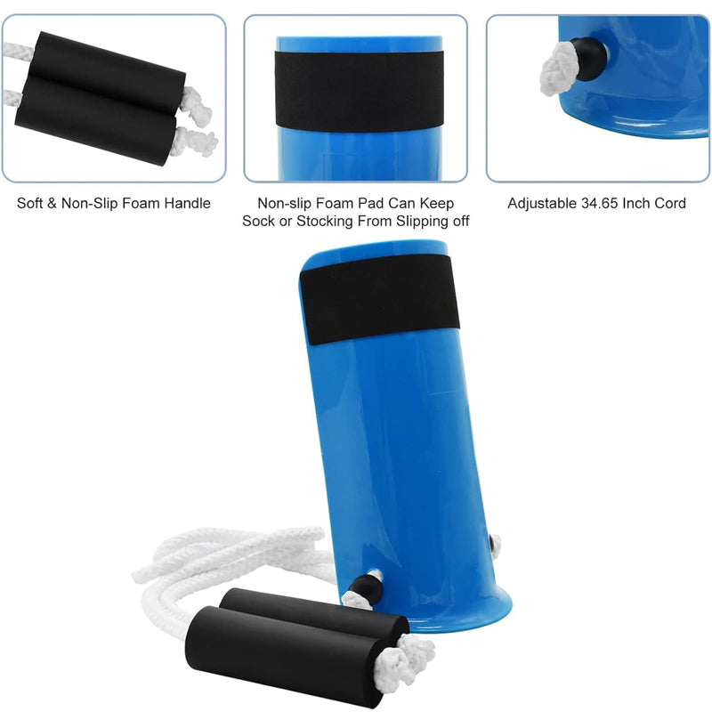 [Australia] - DILSIAI Sock Aid Device for Seniors assistant device no bending Helper Easy on and Off stocking - without Bending, Slip Resistance, Reliable Sock Aid Device for Seniors (Blue) 