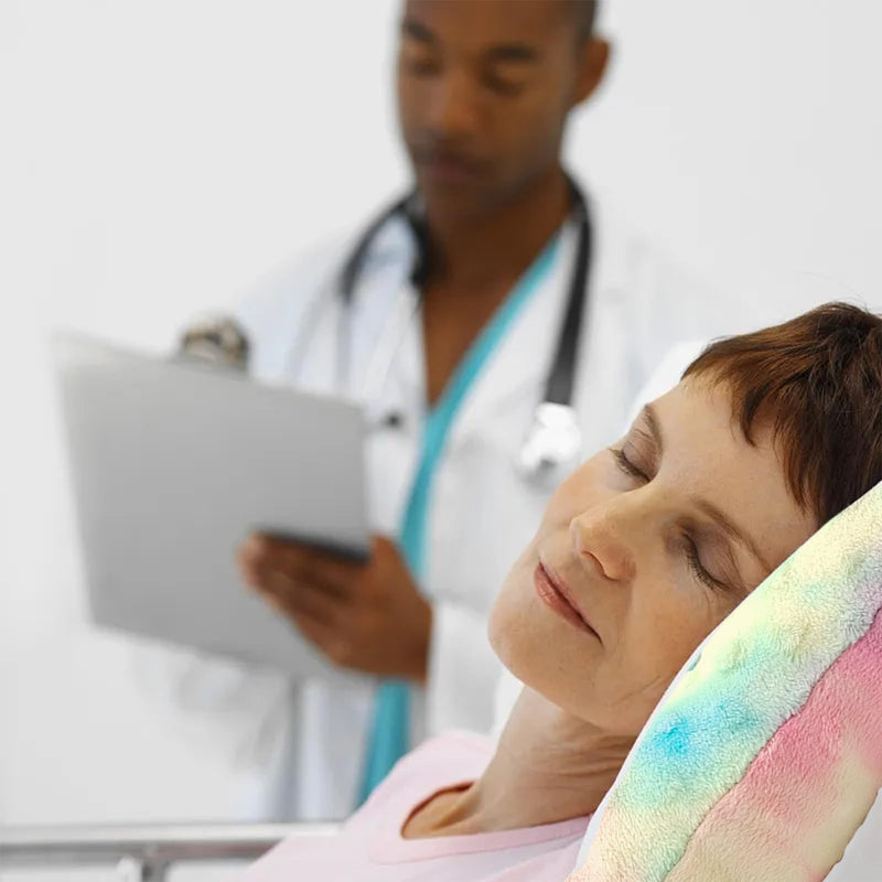 Ear Pierced Pillow with Hole for CNH and Pain, Ear Inflammation, Pressure sores, O-Shaped Side Sleeping Pillow, Cotton Protection for Side Sleepers (Round) Round