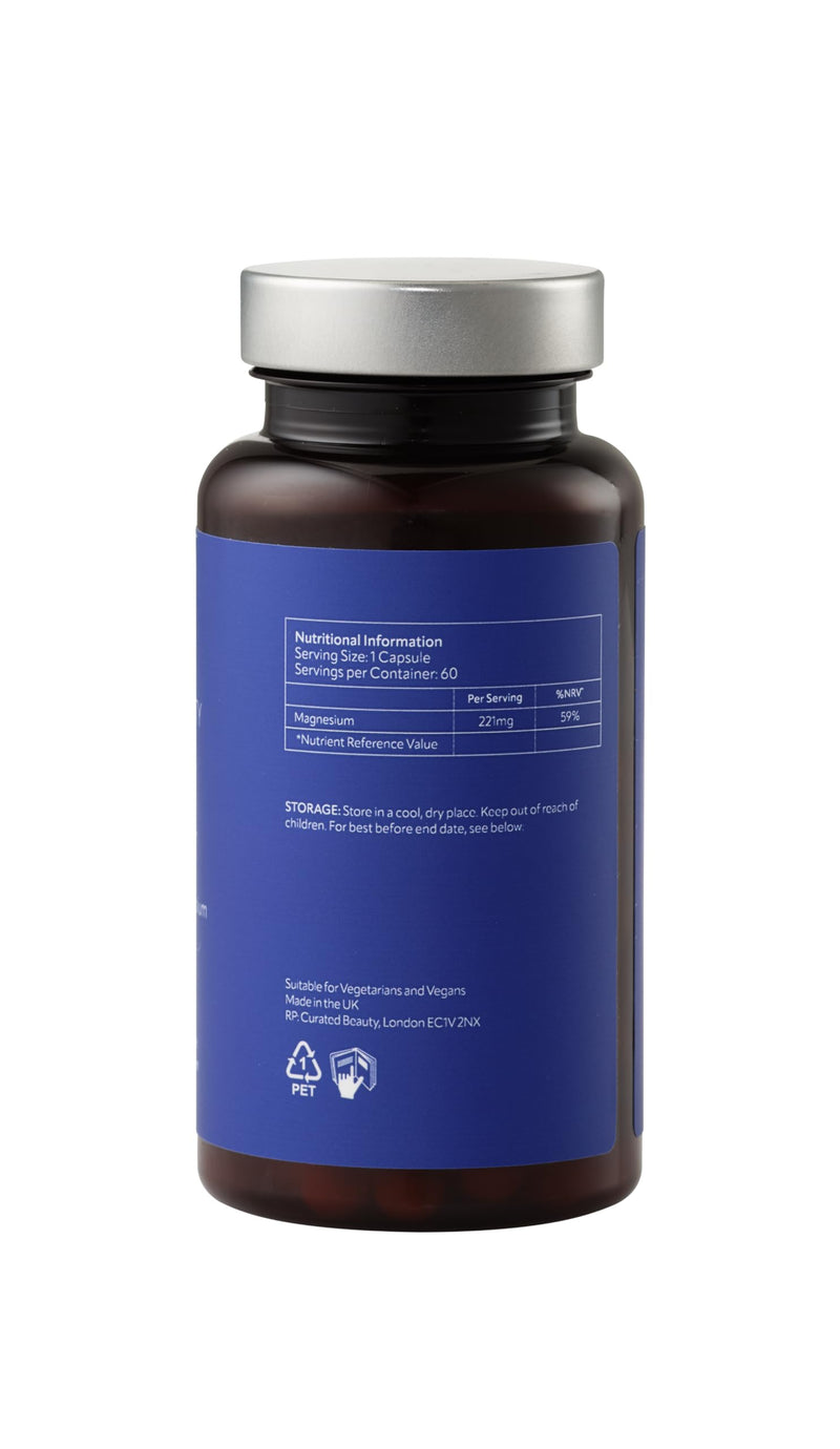 High Strength Magnesium, 60 Capsules (2-Month Supply). Universal Beauty Awards 2026 Winner. Formulated to Support Relaxation and Overall Wellbeing, Quiet Shift.