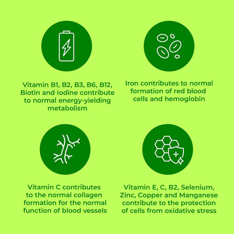 Berocca 50+ Multivitamin & Mineral Tablets with Olive Leaf Extract - 13 Vitamins & 9 Minerals - 90 Film-Coated Tablets