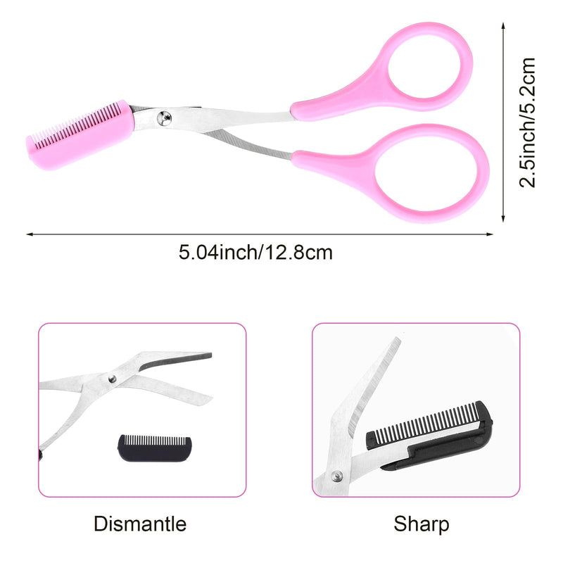 [Australia] - Wanmu 3 pieces eyebrow scissors, eyebrow shaping scissors, precision eyebrow trimmer scissors, eyebrow trimmer scissors, trimming scissors for men and women 