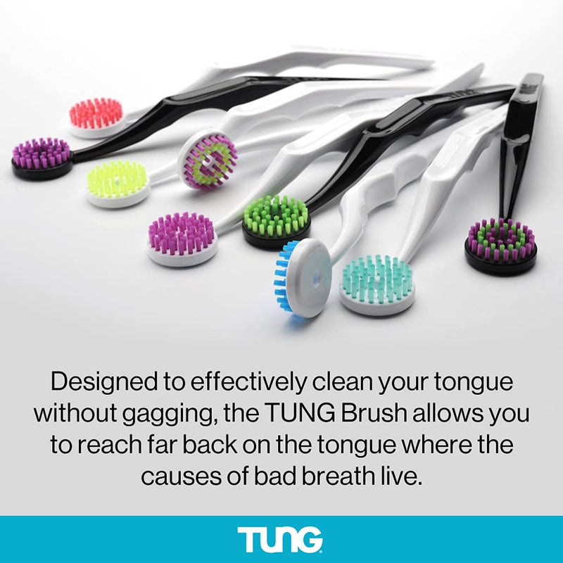 [Australia] - TUNG Tongue Cleaning Kit, TUNG Brush and Natural Mint Blast Gel, Bad Breath Odor Eliminator, Halitosis Defense, USA Made (Set of 1) STARTER PACK 