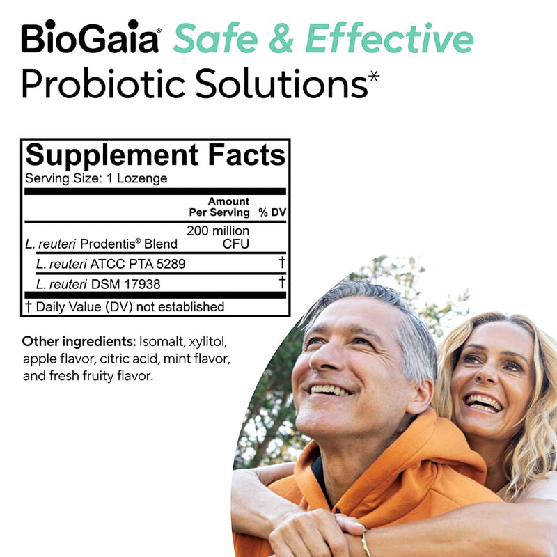 [Australia] - BioGaia Prodentis 3-Pack | Dental Probiotic Lozenges | Promote Healthy Gums & Teeth | Defend Against Dental Problems | Replenish Oral Microbiome | Improve Oral Health | Apple Flavor | 90 Day Supply 