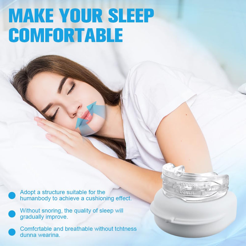 [Australia] - ACWOO anti snoring mouthpiece, snoring stopper, effective bite splints, night bite splint against teeth grinding and snoring for men women anti-snoring device 