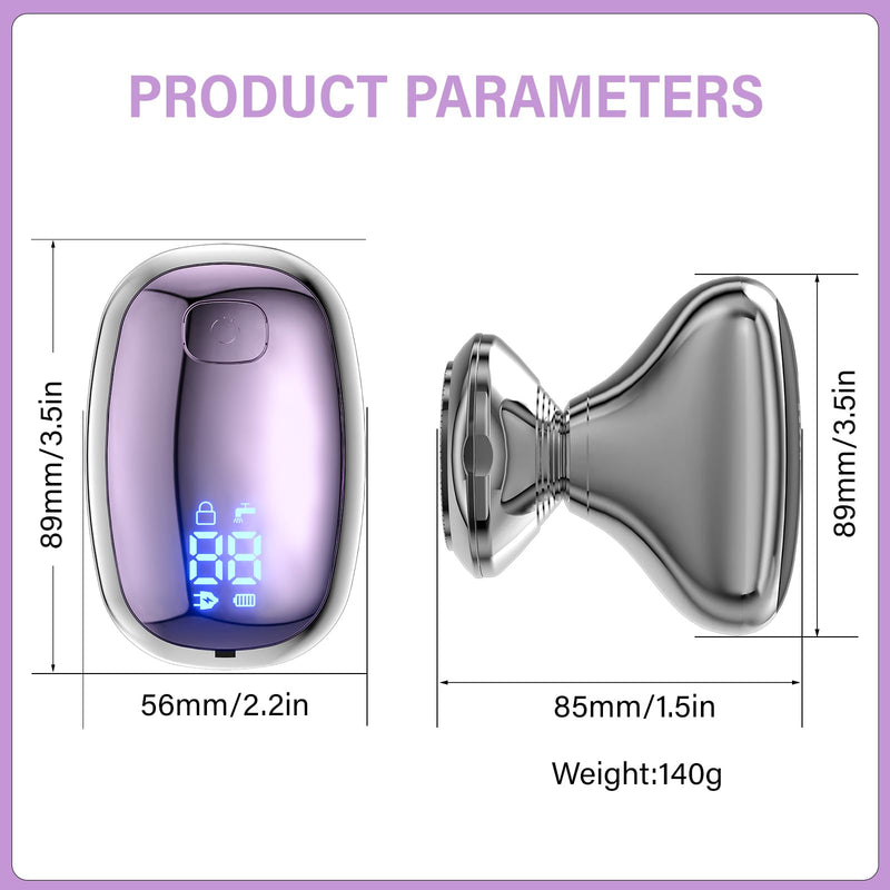 Electric Razors for Women with 3-Ring Blade - Leg Hair Remover for Smooth Skin, Rechargeable Cordless & Waterproof Shaver for Easy Body Grooming Purple