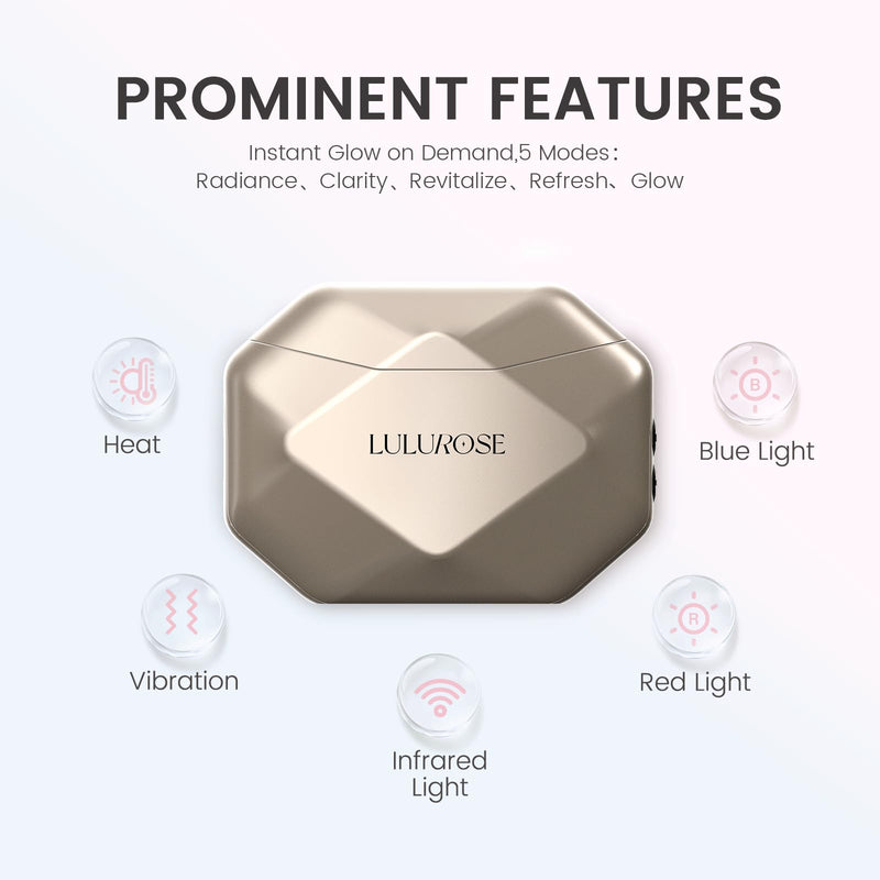 LULUROSE 4-in-1 Facial Massager,Heat Facial Beauty Device for Face Neck Eye Lifting Firming Depuffing,Facial Sculptor Skin Care,at Home or Traveling