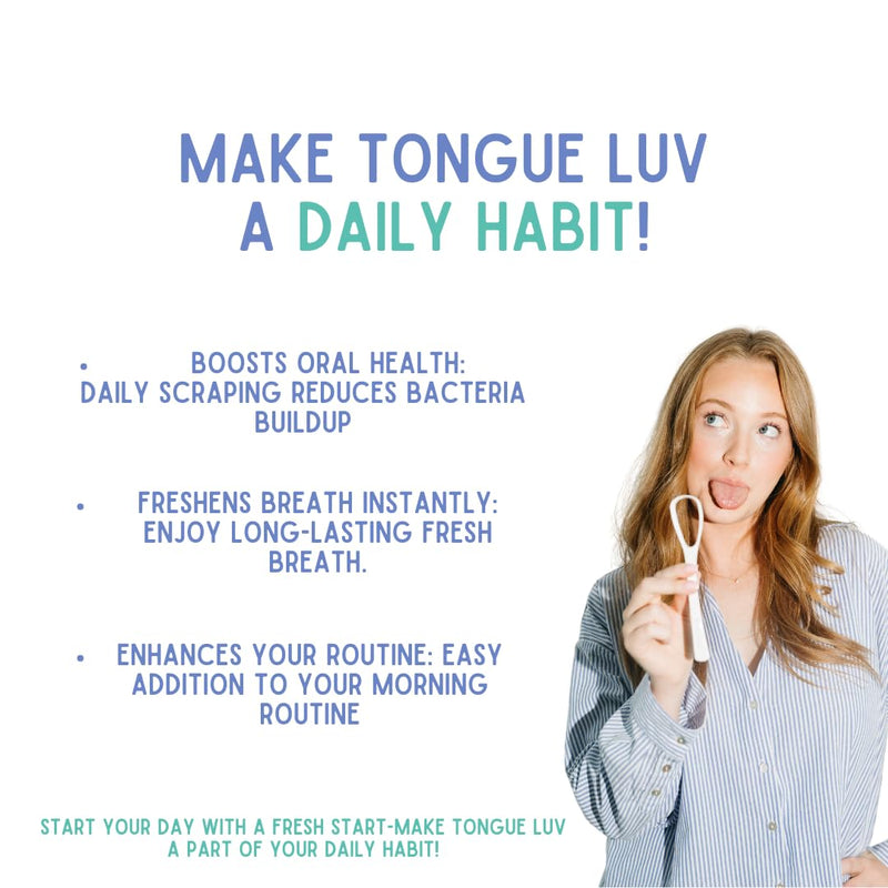 [Australia] - Ergonomic Tongue Scraper - Dentist-Developed Tongue Cleaner for Adults - Gentle Stylish Tongue Scrubber for Oral Care, Dental Hygiene - Large 