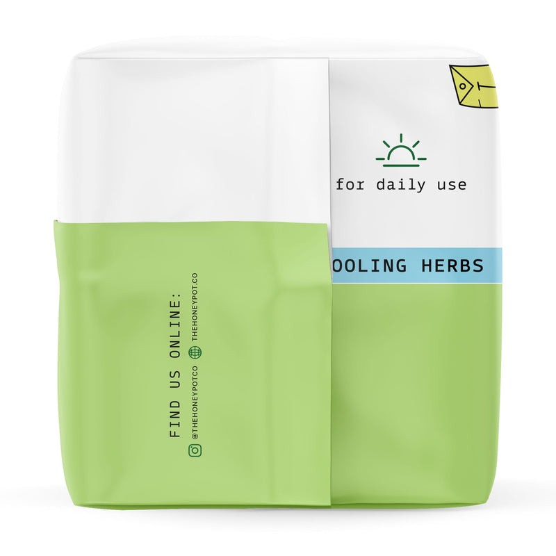 [Australia] - The Honey Pot Company - Herbal Panty Liners for Women - Long Panty Liners - Infused w/Essential Oils for Cooling Effect & Organic Cotton Cover - Feminine Care - FSA & HSA Eligible - 30 ct Long Liners 