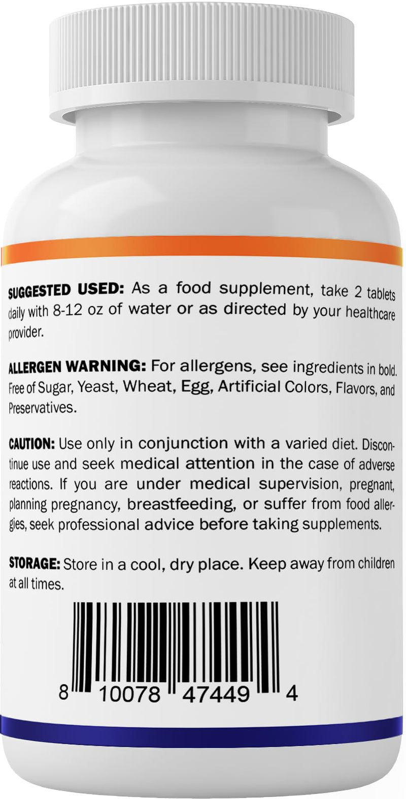 Vitamatic L-Theanine Supplement 400mg per Serving - 240 Tablets - Non-GMO, Gluten Free