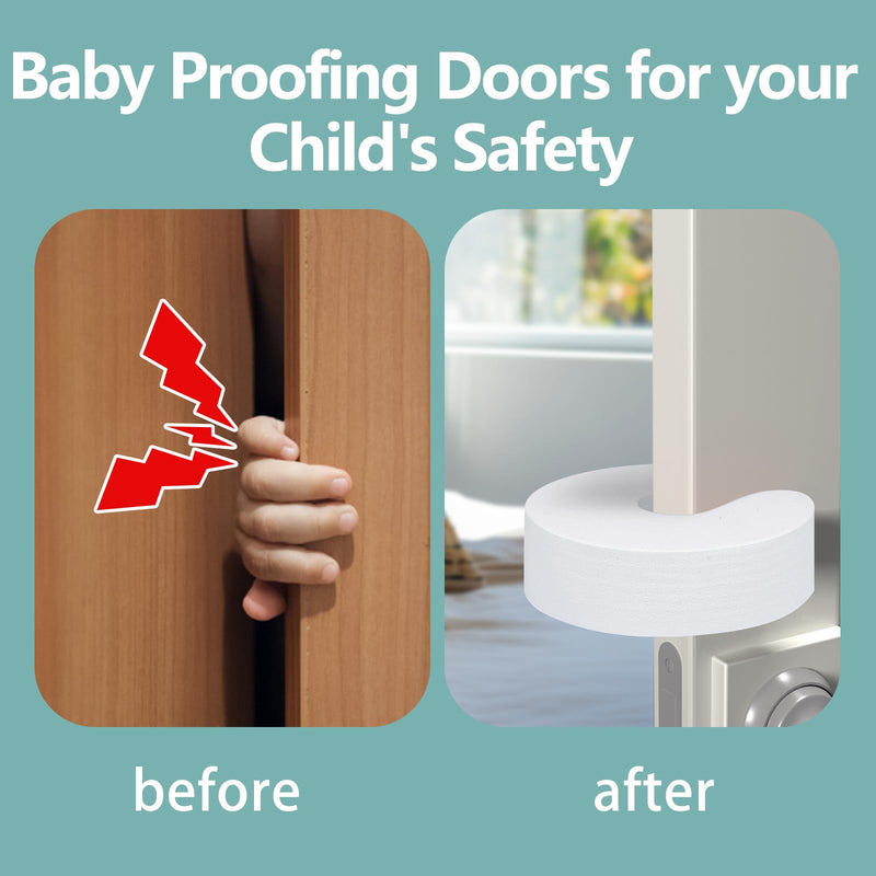 [Australia] - [2.2CM-Thickened] 8 Pack Door Finger Pinch Guards,Baby Proof Door Slam Stopper,Protect Child Fingers with Soft Foam Guard,Prevent Finger Pinch Injuries,Slamming Door,Child from Getting Locked in Room 