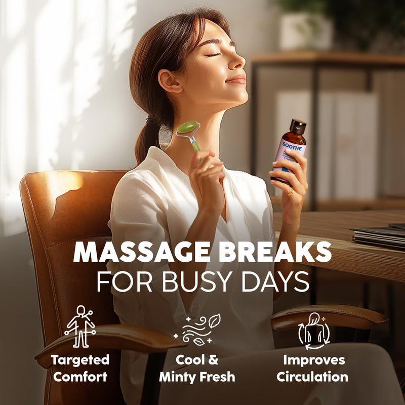 Kukka Soothe Massage Oil - Spa Quality Warming Massage Oil - Body Oils for Women & Men - Infused with Eucalyptus Oil, Peppermint Oil, Grapeseed Oil & Vitamin E Oil (3.4 fl oz) 3.4 Ounce (Pack of 1)
