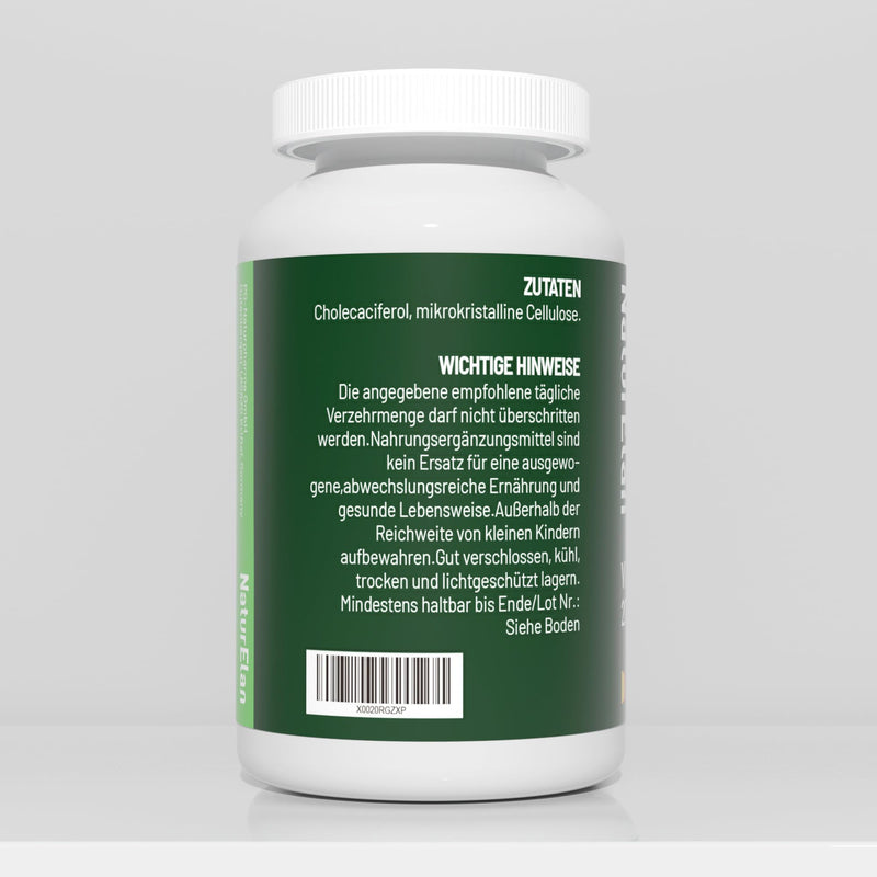 [Australia] - Vitamin D3 20,000 IU high dose - 400 tablets, sunshine vitamin for the immune system, vegetarian, produced in Germany 
