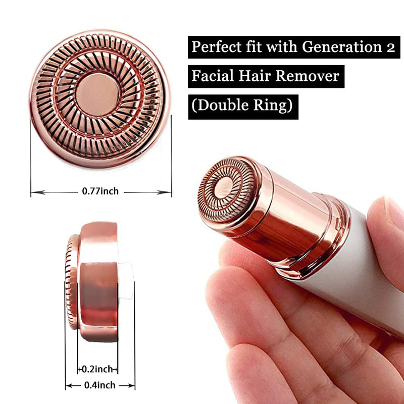 [Australia] - tuokiy Replacement Heads for Flawless Finishing Touch Facial Hair Removal Tool for Women. Just fit Gen 2 Hair Removal Device 8 pack for Flawless Gen 2 