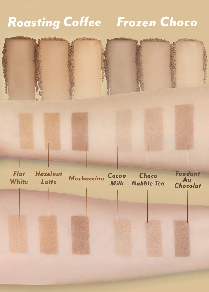 [Australia] - I'M MEME Wonder Soft Layer Palette 01 My Teddy, 0.23 Oz + Afternoon Tea Contour Frozen Choco, 0.4oz Bundle 