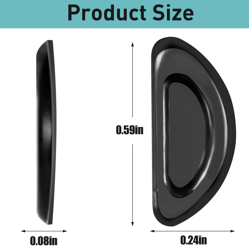 [Australia] - Eyeglass Nose Pads - Grip Added, Upgraded Soft Silicone Adhesive Glasses Nose Pad, Anti-Slip Nose Pads for Glasses Full Plastic Frames Sunglasses (5 Clear Pairs) 