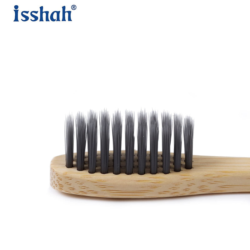 [Australia] - Biodegradable Eco-Friendly Natural Bamboo Charcoal Toothbrushes, FSC Certified and PETA Approved - 12 Count 