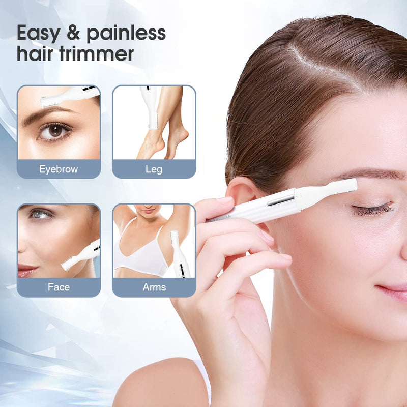 [Australia] - TOUCHBeauty Corrective Trimmer for Body and Face Electric Eyebrow Trimmer Handy Trimmer for Body and Face for Armpit Bikini Lips Chin Beige 