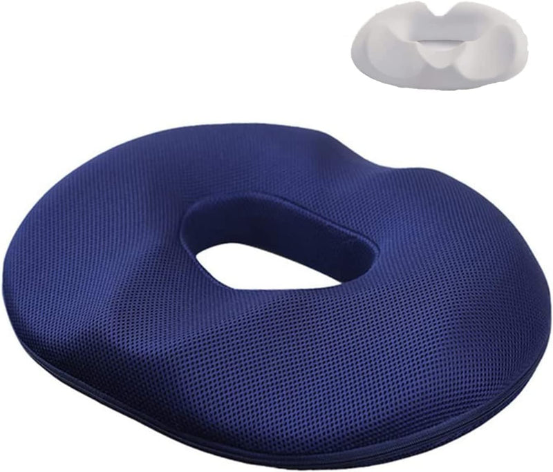 [Australia] - Donut Pillow Tailbone Pain Relief Cushion Bed Sores, Bed Sore Cushions for Butt, Positioning Pillow, Anti-Decubitus Pad for Hemorrhoids, After Surgery Blue 