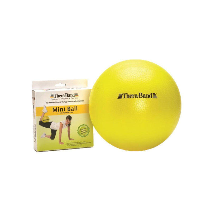 THERABAND Mini Ball, Small Exercise Ball for Yoga, Pilates, Abdominal Workouts, Shoulder Therapy, Core Strengthening, At-Home Gym & Physical Therapy Tool New Version