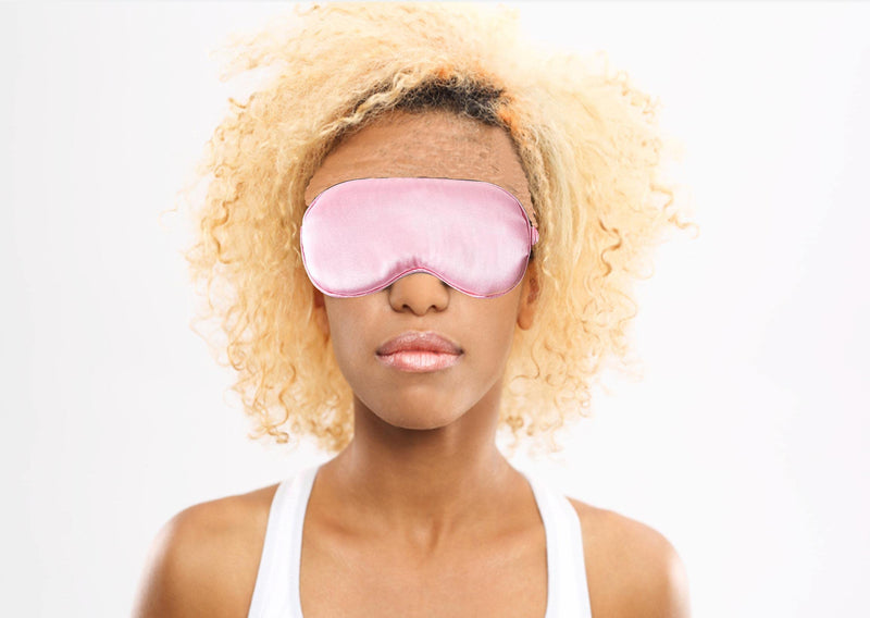 [Australia] - Sleep Eye Mask for Sleeping,Soft and Comfortable Fabric, Eye Shade Cover for Travel,Nap,Night Pink One Size 