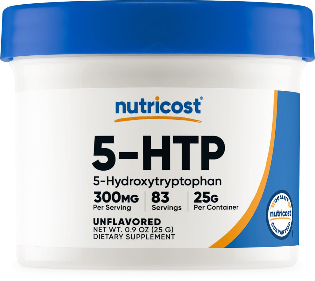 Nutricost 5-HTP Powder 25 Grams (300mg Per Serving) - Gluten Free & Non-GMO, Pure 5-htp 83 Servings (Pack of 1)