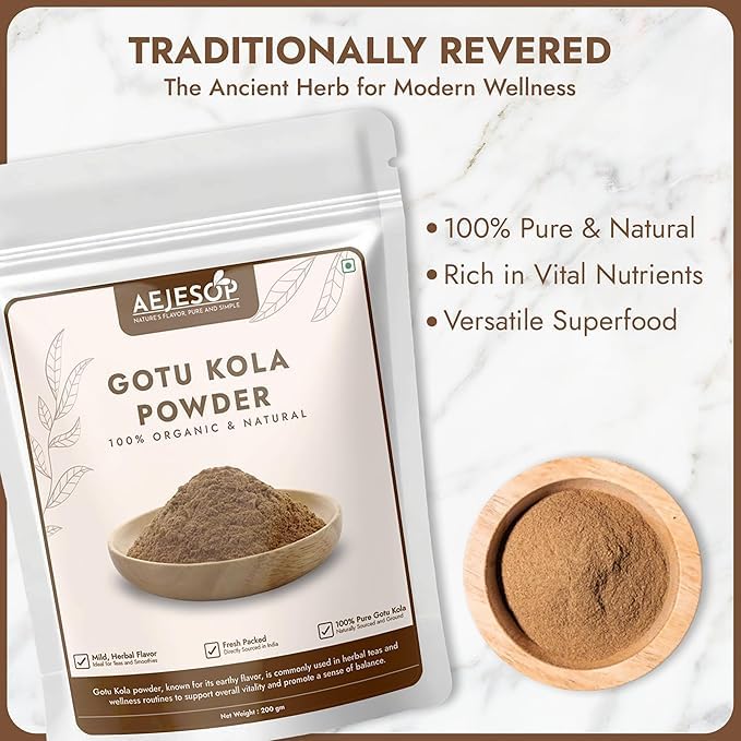 [Australia] - Organic Gotu Kola Powder, 7oz (200g) 